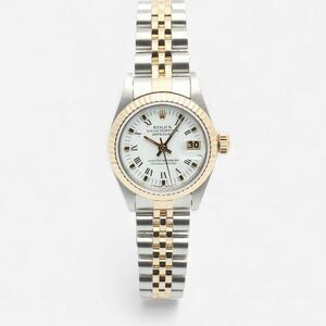 Datejust With White Roman Gold Point